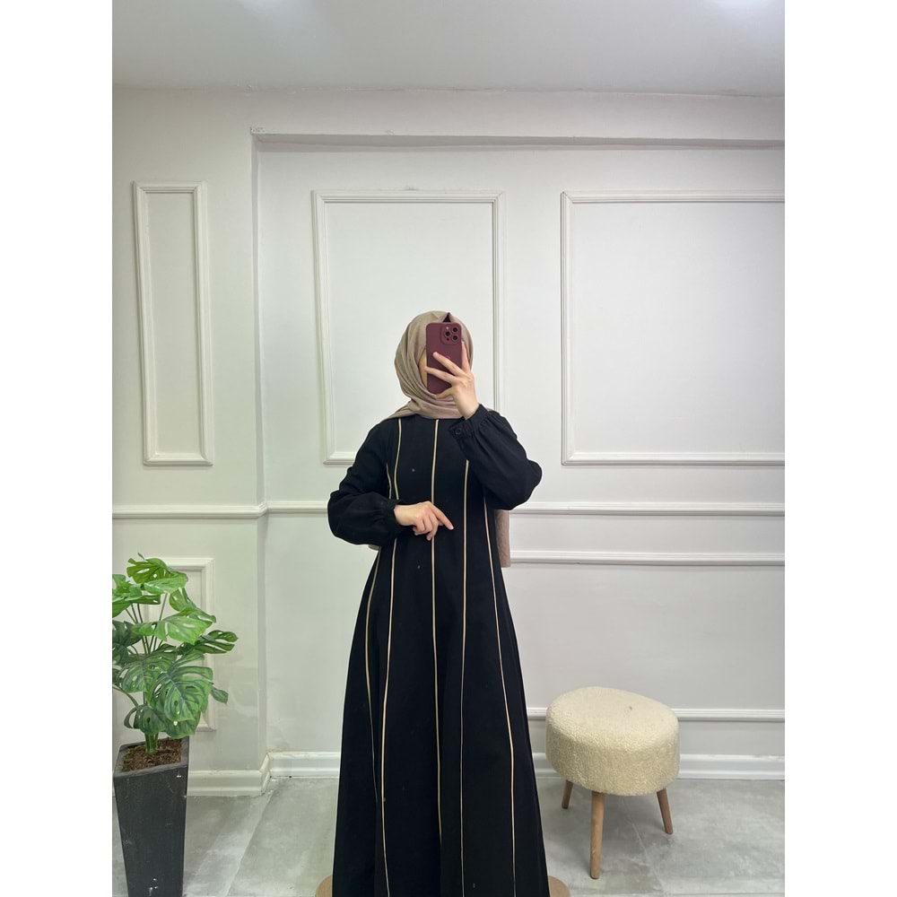 4286 ABİYELİ GABARDİN ELBİSE