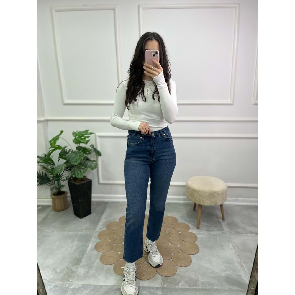 764-26 DÜZ KOYU RİNS JEAN