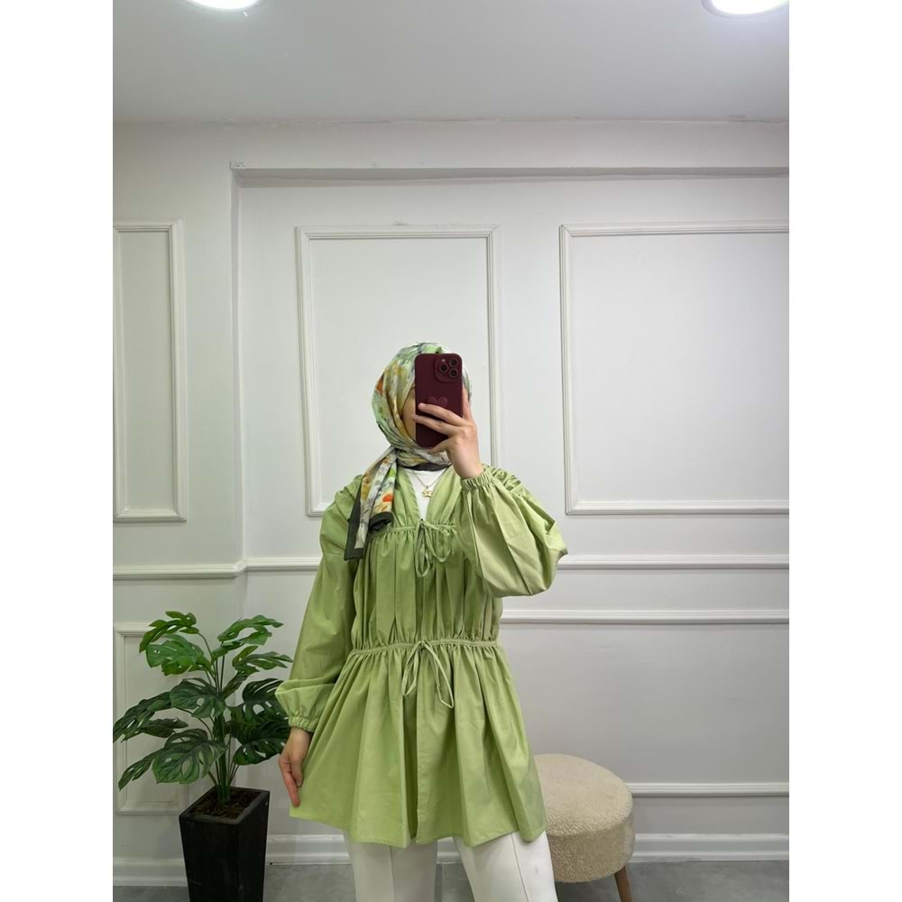 1042 ÖNDEN BAĞLAMA DETAY GÖMLEK