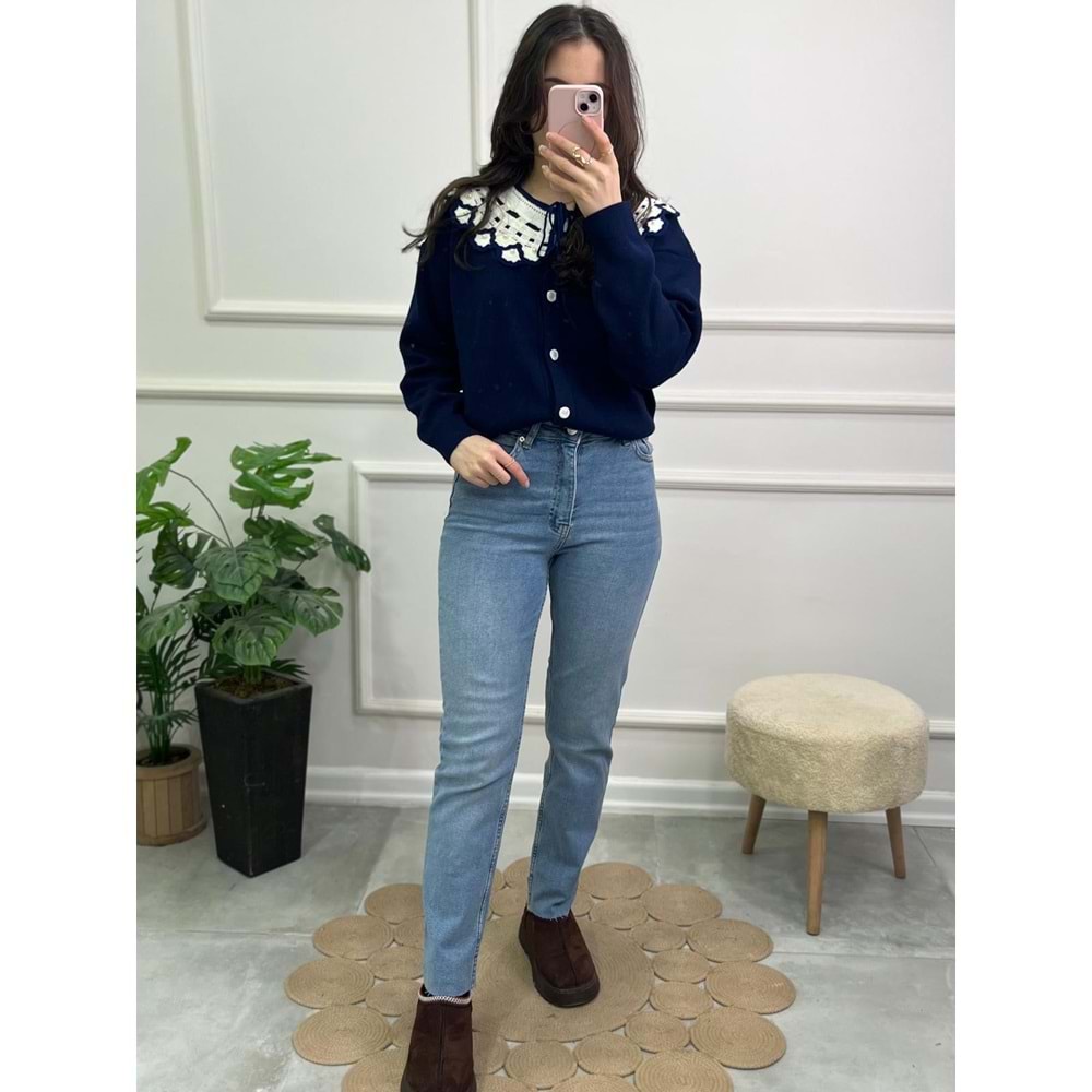 764-18 MOM FİT KOT PANTOLON