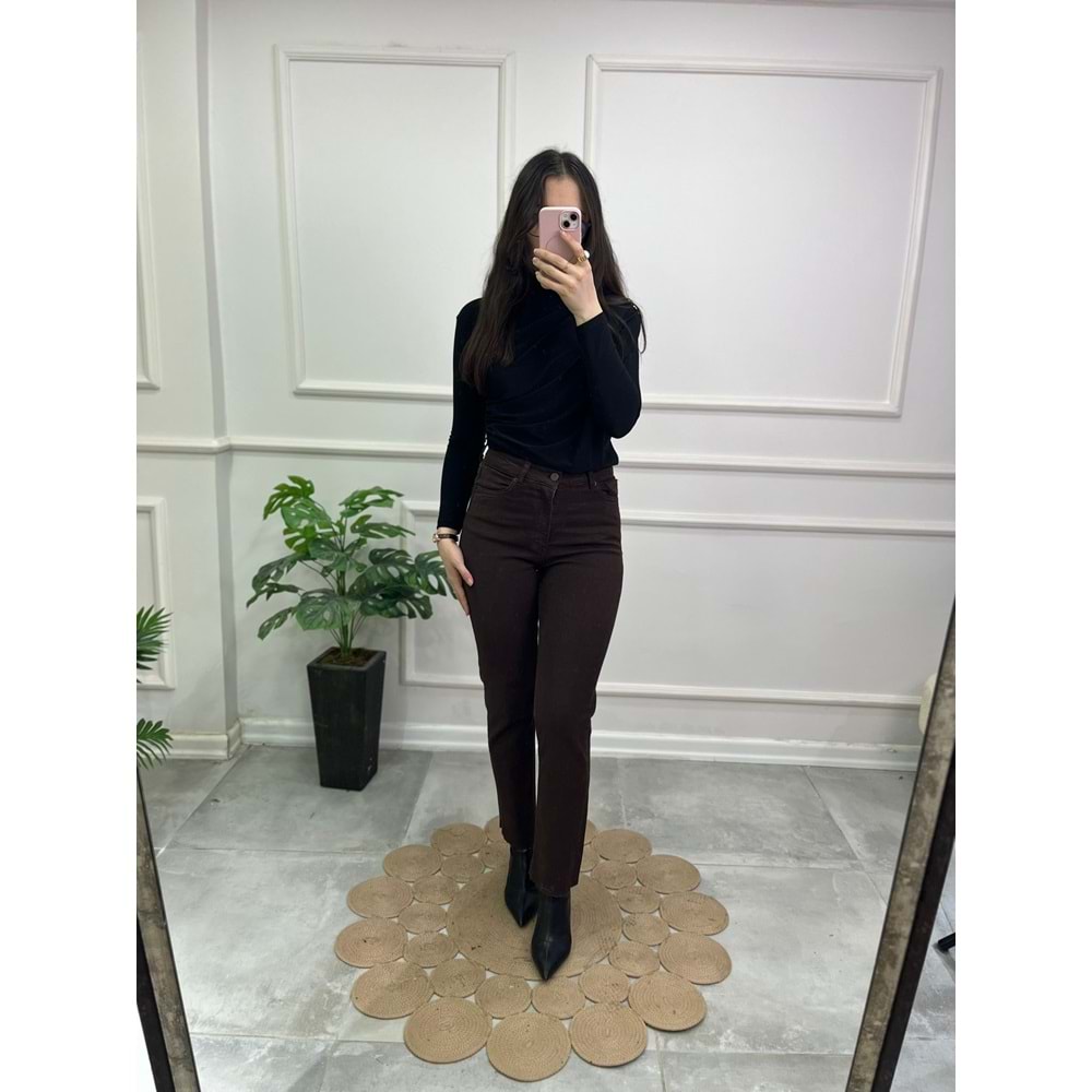 764-78 MOM FİT KOT PANTOLON
