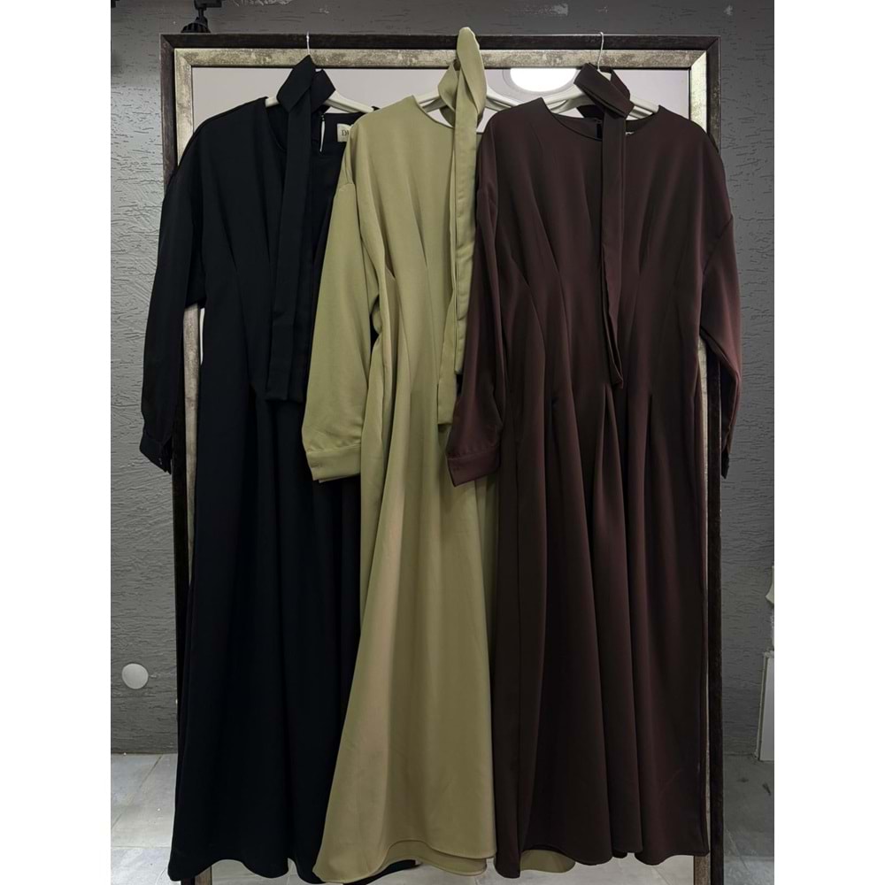 25213 ÖNÜ PENSLİ DABIL ELBİSE