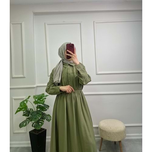 4078 ASES YARIM PATLI ELBİSE