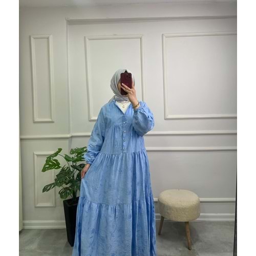 3016 ÇİÇEKLİ ELBİSE