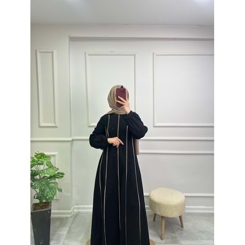 4286 ABİYELİ GABARDİN ELBİSE