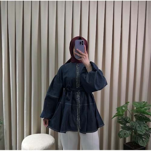 4365 TAŞLI FERMUARLI CEKET