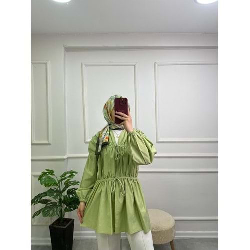 1042 ÖNDEN BAĞLAMA DETAY GÖMLEK