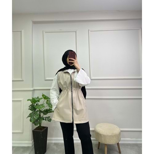 2481 FERMUARLI DERİ YELEK