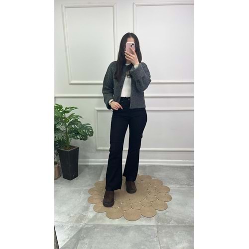 1706-07 SİYAH MOM FİT JEAN