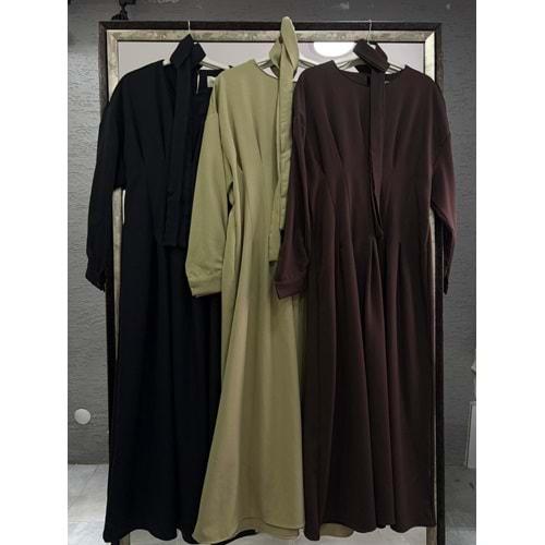 25213 ÖNÜ PENSLİ DABIL ELBİSE